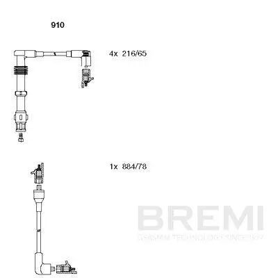 Zündleitungssatz BREMI 910