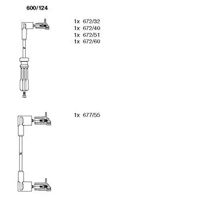 Zündleitungssatz BREMI 600/124 Bild Zündleitungssatz BREMI 600/124