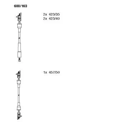 Zündleitungssatz BREMI 600/163 Bild Zündleitungssatz BREMI 600/163