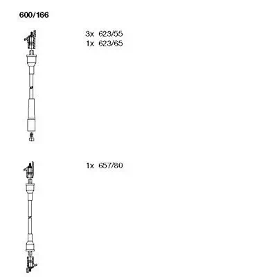 Zündleitungssatz BREMI 600/166 Bild Zündleitungssatz BREMI 600/166
