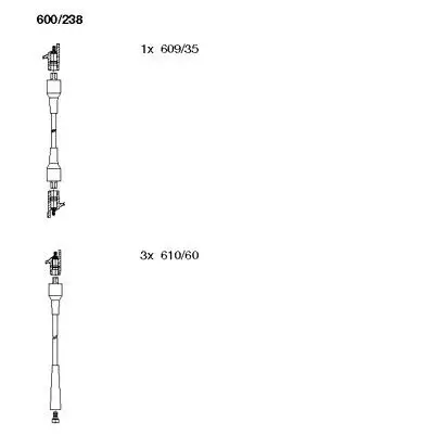 Zündleitungssatz BREMI 600/238 Bild Zündleitungssatz BREMI 600/238
