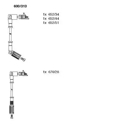 Zündleitungssatz BREMI 600/313 Bild Zündleitungssatz BREMI 600/313
