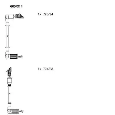 Zündleitungssatz BREMI 600/314 Bild Zündleitungssatz BREMI 600/314
