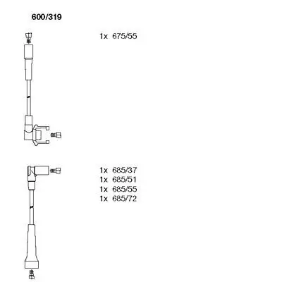 Zündleitungssatz BREMI 600/319 Bild Zündleitungssatz BREMI 600/319