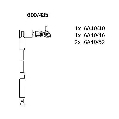 Zündleitungssatz BREMI 600/435 Bild Zündleitungssatz BREMI 600/435