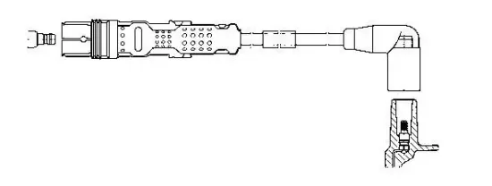 Zündleitung BREMI 6A98E60 Bild Zündleitung BREMI 6A98E60