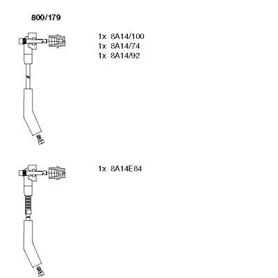 Zündleitungssatz BREMI 800/179 Bild Zündleitungssatz BREMI 800/179
