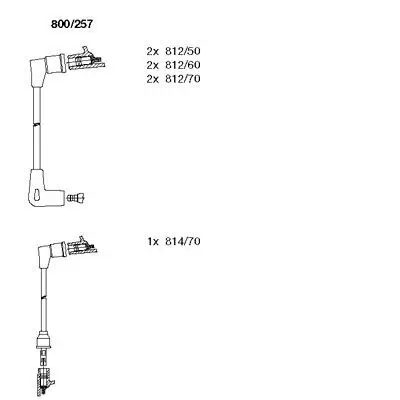 Zündleitungssatz BREMI 800/257 Bild Zündleitungssatz BREMI 800/257