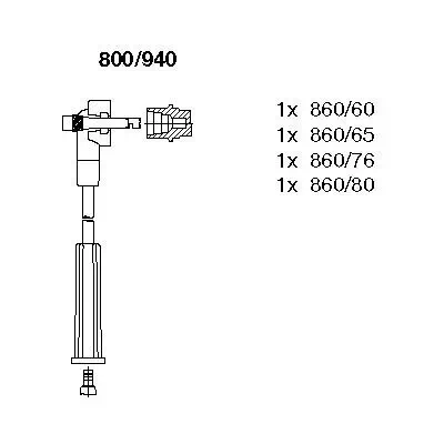 Zündleitungssatz BREMI 800/940