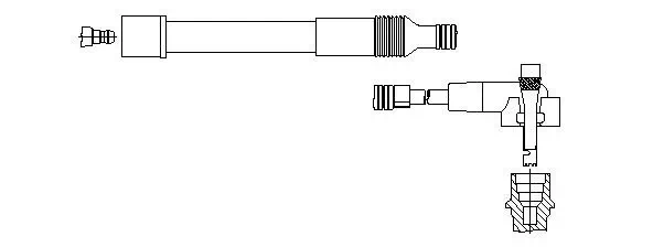 Zündleitung am Lenkzylinder BREMI 817E84