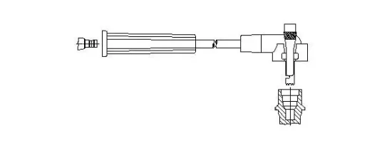 Zündleitung Lenkstockhebel zum Lenkspurhebel BREMI 860/76 Bild Zündleitung Lenkstockhebel zum Lenkspurhebel BREMI 860/76