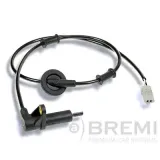 Sensor, Raddrehzahl Hinterachse links BREMI 50448
