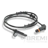 Sensor, Raddrehzahl Vorderachse BREMI 51400