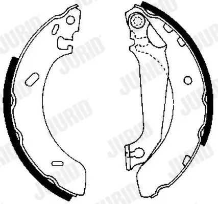 Bremsbackensatz Hinterachse JURID 361556J Bild Bremsbackensatz Hinterachse JURID 361556J