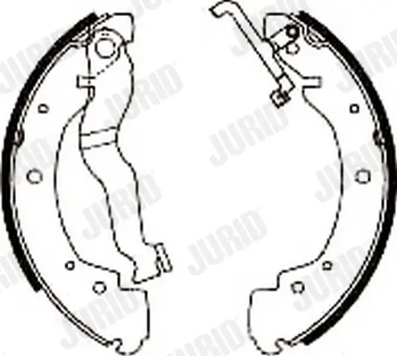 Bremsbackensatz Hinterachse JURID 362019J Bild Bremsbackensatz Hinterachse JURID 362019J