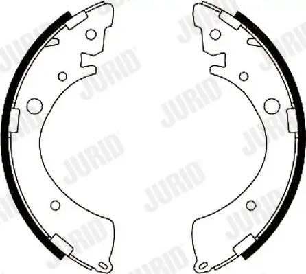 Bremsbackensatz Hinterachse JURID 362237J