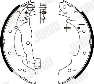 Bremsbackensatz Hinterachse JURID 362248J Bild Bremsbackensatz Hinterachse JURID 362248J
