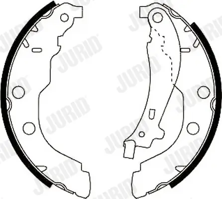 Bremsbackensatz Hinterachse JURID 362319J Bild Bremsbackensatz Hinterachse JURID 362319J