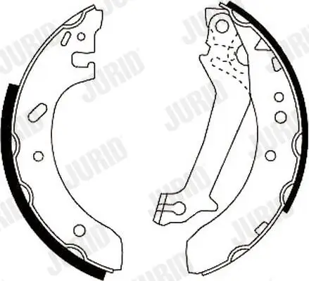 Bremsbackensatz Hinterachse JURID 362384J Bild Bremsbackensatz Hinterachse JURID 362384J