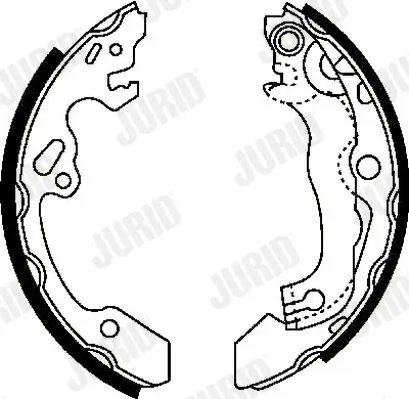 Bremsbackensatz Hinterachse JURID 362391J Bild Bremsbackensatz Hinterachse JURID 362391J