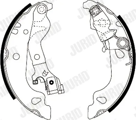 Bremsbackensatz Hinterachse JURID 362405J Bild Bremsbackensatz Hinterachse JURID 362405J