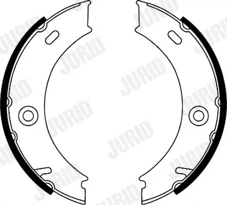 Bremsbackensatz, Feststellbremse Hinterachse JURID 362420J Bild Bremsbackensatz, Feststellbremse Hinterachse JURID 362420J