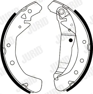 Bremsbackensatz Hinterachse JURID 362426J Bild Bremsbackensatz Hinterachse JURID 362426J