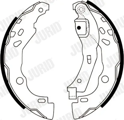 Bremsbackensatz Hinterachse JURID 362427J Bild Bremsbackensatz Hinterachse JURID 362427J