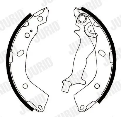 Bremsbackensatz Hinterachse JURID 362447J Bild Bremsbackensatz Hinterachse JURID 362447J