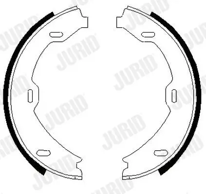 Bremsbackensatz, Feststellbremse Hinterachse JURID 362456J Bild Bremsbackensatz, Feststellbremse Hinterachse JURID 362456J