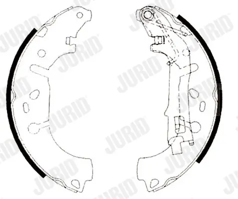 Bremsbackensatz Hinterachse JURID 362471J Bild Bremsbackensatz Hinterachse JURID 362471J