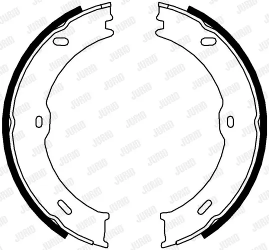 Bremsbackensatz, Feststellbremse Hinterachse JURID 362526J Bild Bremsbackensatz, Feststellbremse Hinterachse JURID 362526J