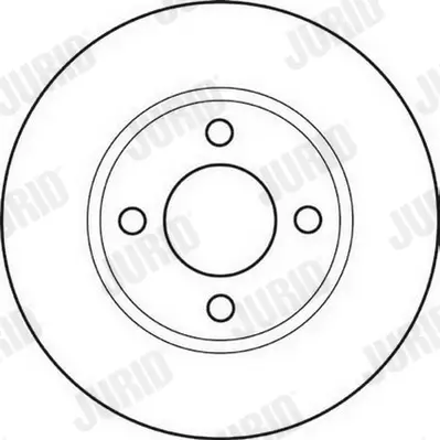 Bremsscheibe Hinterachse JURID 561240JC Bild Bremsscheibe Hinterachse JURID 561240JC