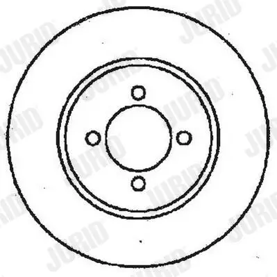 Bremsscheibe Hinterachse JURID 561375JC Bild Bremsscheibe Hinterachse JURID 561375JC