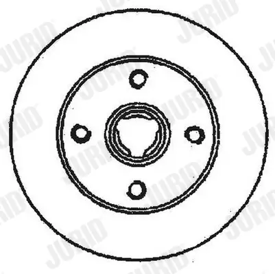 Bremsscheibe Hinterachse JURID 561460JC Bild Bremsscheibe Hinterachse JURID 561460JC