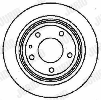 Bremsscheibe Hinterachse JURID 561477JC Bild Bremsscheibe Hinterachse JURID 561477JC
