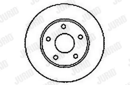 Bremsscheibe Hinterachse JURID 561549JC Bild Bremsscheibe Hinterachse JURID 561549JC