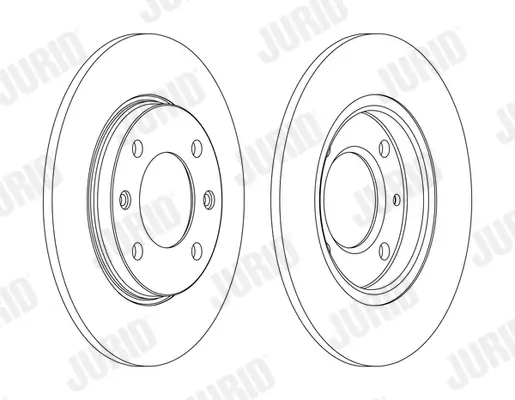 Bremsscheibe Hinterachse JURID 561555JC Bild Bremsscheibe Hinterachse JURID 561555JC