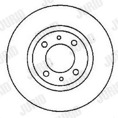 Bremsscheibe Hinterachse JURID 561595JC Bild Bremsscheibe Hinterachse JURID 561595JC