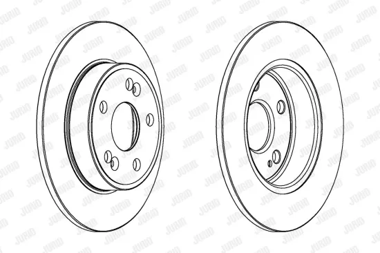 Bremsscheibe Hinterachse JURID 561597JC Bild Bremsscheibe Hinterachse JURID 561597JC