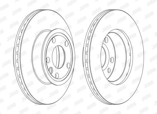 Bremsscheibe Vorderachse JURID 561610JC Bild Bremsscheibe Vorderachse JURID 561610JC