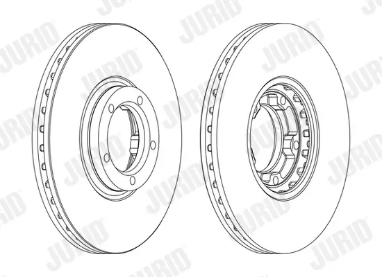 Bremsscheibe Vorderachse JURID 561625JC Bild Bremsscheibe Vorderachse JURID 561625JC
