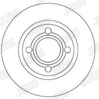 Bremsscheibe Vorderachse JURID 561689JC Bild Bremsscheibe Vorderachse JURID 561689JC