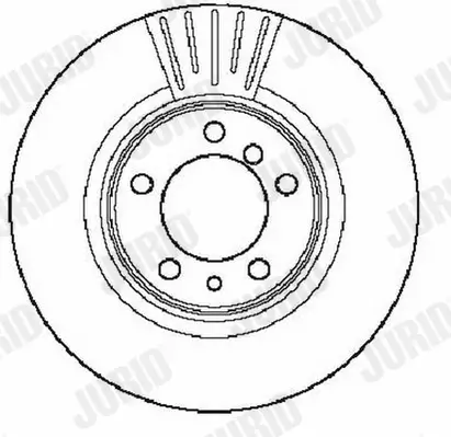 Bremsscheibe Vorderachse JURID 561948JC Bild Bremsscheibe Vorderachse JURID 561948JC