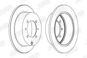 Bremsscheibe Hinterachse JURID 562018JC