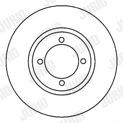 Bremsscheibe Vorderachse JURID 562038JC Bild Bremsscheibe Vorderachse JURID 562038JC