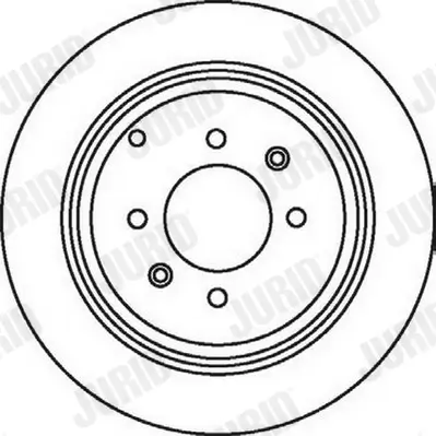 Bremsscheibe Hinterachse JURID 562042JC Bild Bremsscheibe Hinterachse JURID 562042JC