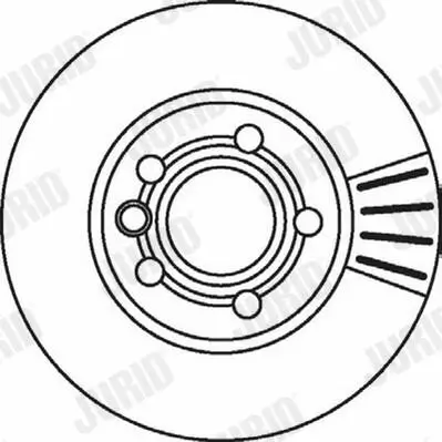 Bremsscheibe Vorderachse JURID 562043JC Bild Bremsscheibe Vorderachse JURID 562043JC