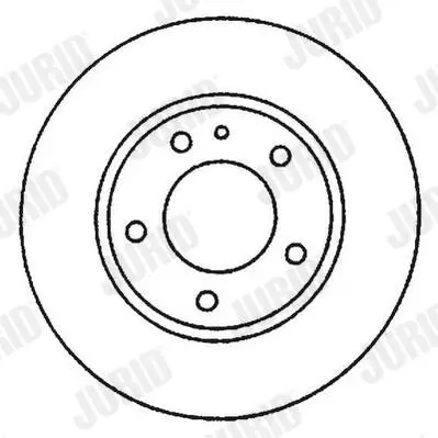 Bremsscheibe Hinterachse JURID 562051JC Bild Bremsscheibe Hinterachse JURID 562051JC