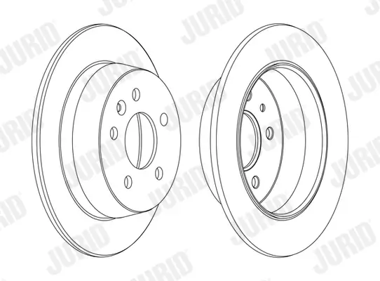 Bremsscheibe Hinterachse JURID 562065JC Bild Bremsscheibe Hinterachse JURID 562065JC